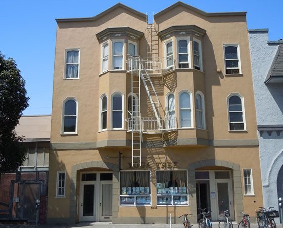 (7-unit apartment building with Yoga Tree on the ground floor)